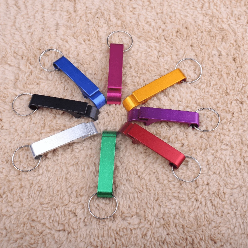 Chaveiro abridor de garrafas de cerveja, acessório portátil para bebidas e abridor de cerveja, pingente prático multifuncional para chaveiro, para festas, reuniões, casamentos, ferramenta fácil de usar para abrir garrafas, acessórios para carro, presente pequeno masculino, pingente para bolsa, letra escolar, gótico fofo, acessórios para Halloween Y2K, acessórios para bolsa, dia dos professores, cordões com porta-identidade, acessórios para carro, pingentes para bolsa - Multicolorido - Ver 1