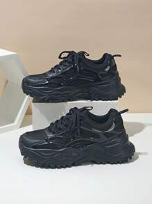 Men's Solid Color Simple Casual Chunky Sneakers