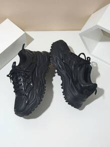 Men's Solid Color Simple Casual Chunky Sneakers