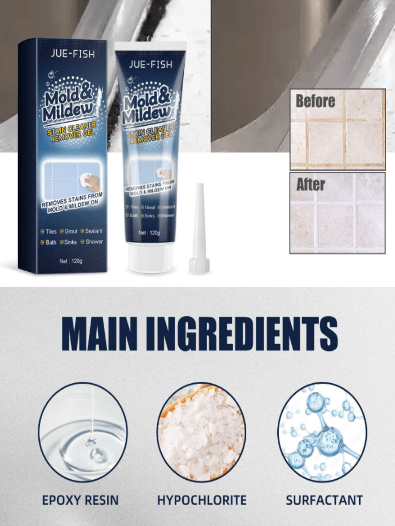 MultiFunctional Antifungal Gel, Removes Mold From Walls, Tiles And Bathroom Ceilings SHEIN USA
