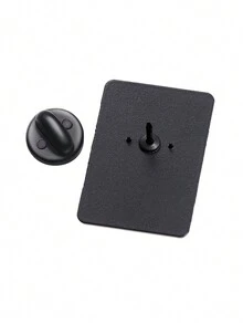 QIHOO 1PC Ape Man Warning Sign Chest Needle Bag Flip Collar Emblem Jewelry Accessories Gift For Friends - Multicolor - View 4