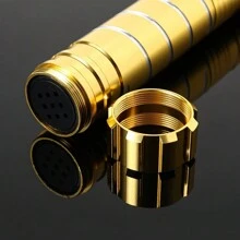 Light Up Saber 15 Colors Change 2 In 1 Metal Light Sword RGB Light Sword Toy - Vibration, Hitting Sound, Breathing Light Effects - Perfect Gift For Boys With Durable Metal Construction Lightsabers - 1PCS Gold - View 6