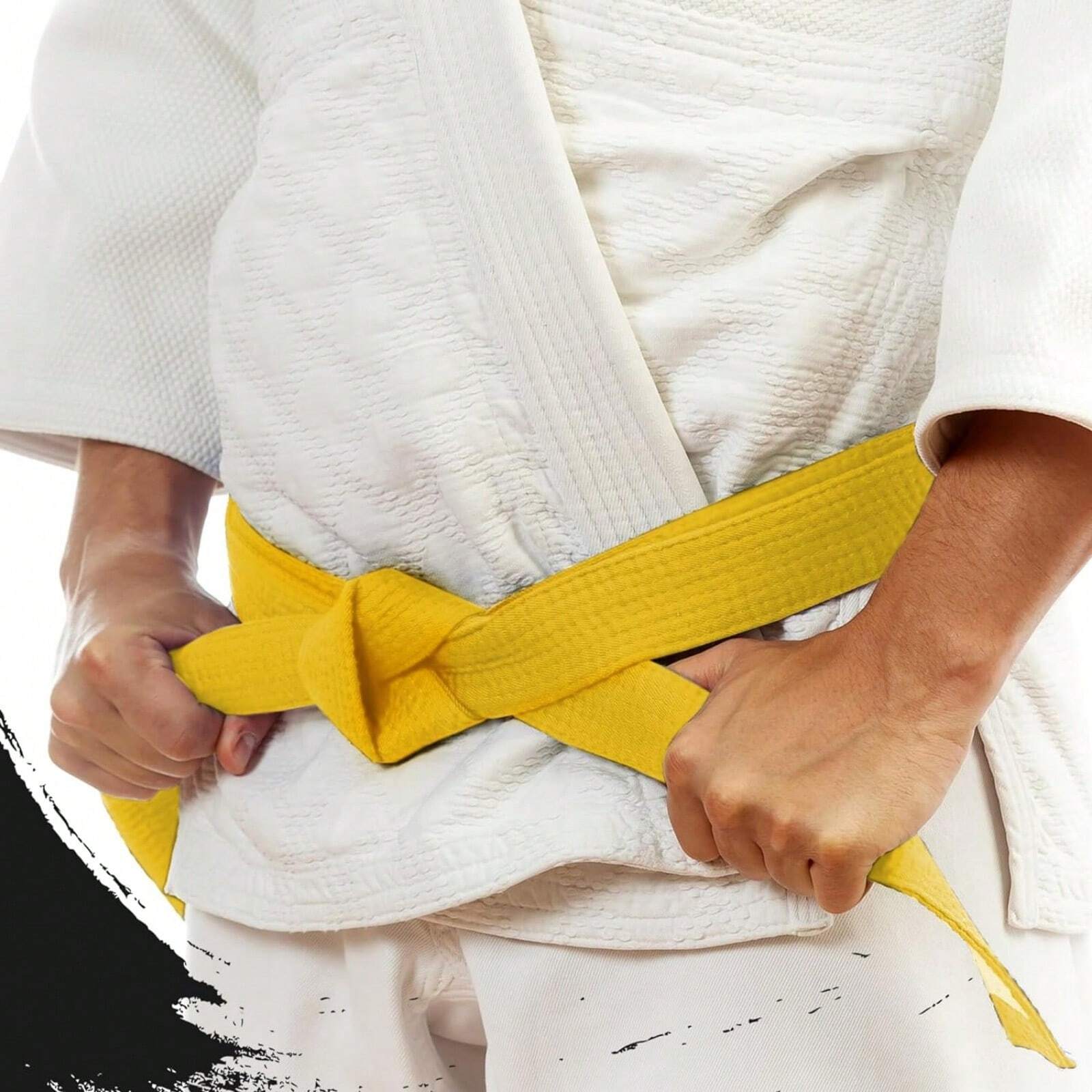 Ceinture Judo Enfant Blanche Ceinture Arts Martiaux Coton