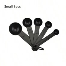 Ensemble De 10 Cuillères Doseuses En Plastique Noir, Cuillères Doseuses Pour La Pâtisserie Mesure D'outils De Pesage Ménagers Cuillères À Mesurer