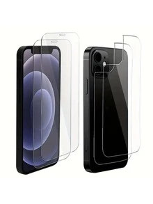 4Pcs Dalotou Tempered Glass Screen Protectors Compatible With Iphone 15 Pro Max/15 Pro/14/13 Pro Max/12/11 Pro - 9H Hardness Ultra HD Screen Protection - Clear - View 17