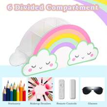 Pencil Holder For Desk, Acrylic Pen Holder Rainbow Supply Caddy For Home Classroom Homeschool Office Desktop Storage Art Stationery Supplies Organizer Back To School, Birthday Gifts For Kids