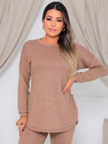 Women Two-Piece Outfits - 米色 - 查看 2