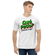 Playera Fiesta. Que onda. Unas Chelas o Que? Aesthetic. Regalo. Outfit. Estilo. - Blanco - Ver 1