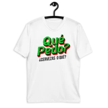 Playera Fiesta. Que onda. Unas Chelas o Que? Aesthetic. Regalo. Outfit. Estilo. - Blanco - Ver 4