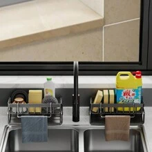 Kitchen Rack Rag Storage Drain Rack Punch-Free Household Spice Rack Sink Faucet Sink Artifact - Multicolor - View 3