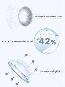 1 pair of colored soft contact lenses, eye makeup lenses, cosmetic contact lenses, with a lifespan of one month, suitable for daily use and wear Los colores se envían al azar, todos son hermosos. Lentes de contacto verdes, naturales y atractivos. Lentes de contacto verdes. Lentes de contacto grises. Lentes de contacto grises. Lentes de contacto verdes. Lentes de contacto verdes. Atención: El color se envía al azar - Violeta elegante - Ver 5