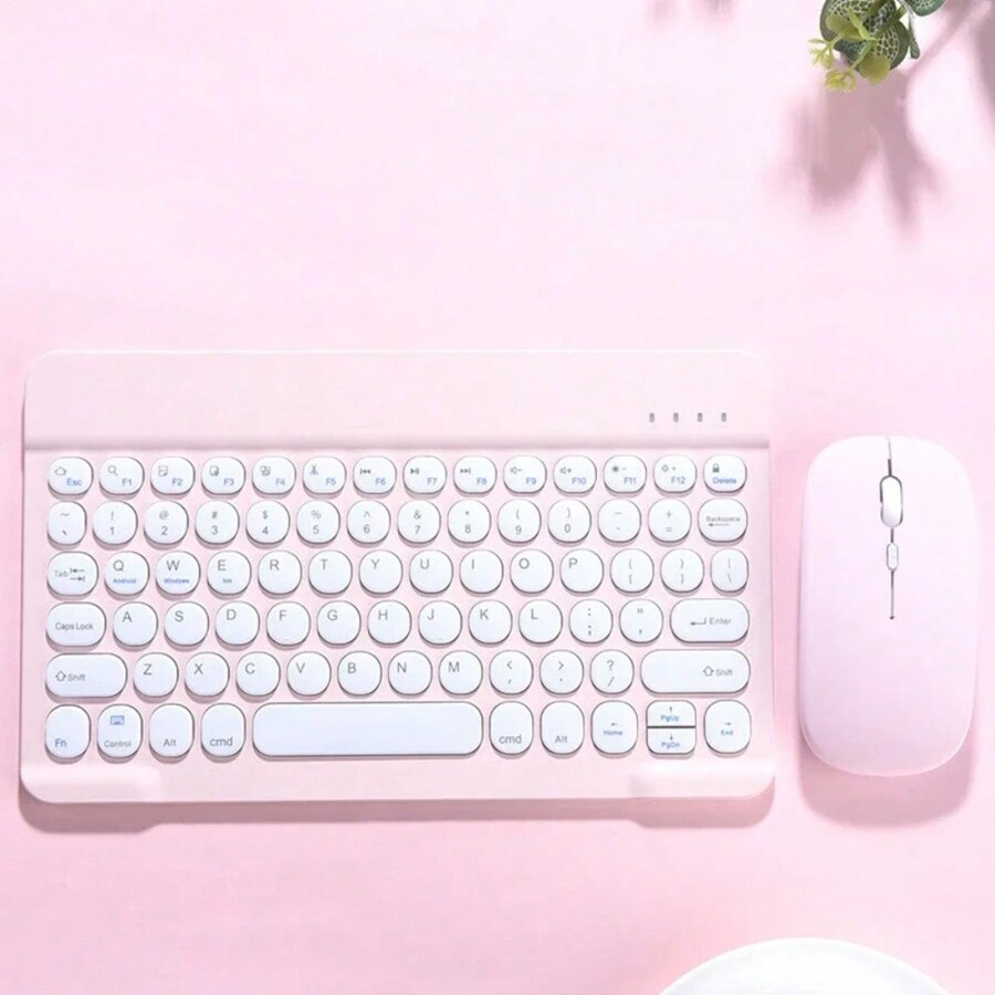 10 Inch Bluetooth Keyboard And Mouse Set Phone Tablet PC Wireless Keyboard Compatible With IPad