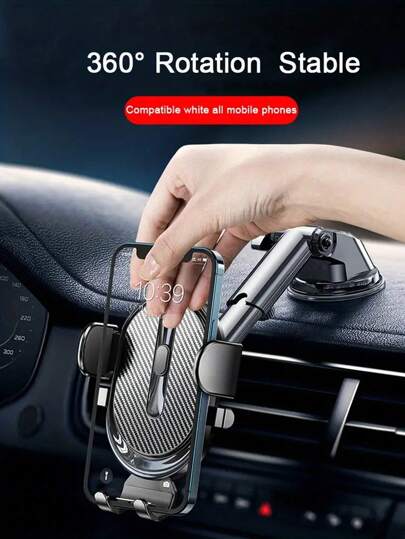 Multifunctional Car Phone Holder With Suction Cup For Navigation And Support, Suitable For Car Use Compatible With IPhone, Android Phone, Gift For Birthday, Family, Friends For Summer Air Vent Phone Holder, Car Accessories