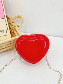 1 Túi Đeo Ngang Nhựa PVC Màu Kẹo Sáng Bóng Cho Bé Gái, Khóa Kéo, Túi Mini Dễ Thương Để Sử Dụng Hàng Ngày - A - Xem 13