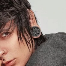 2PCS Flower 316 Stainless Steel Ear Gauges Stretcher Ear Plugs Tunnels Piercing Women Body Jewelry Earrings Valentines,Mom,Mother,Mother's Day,Gift