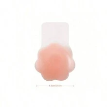 Women's Breast Patch: Silicone Breast Lift Breast Patch Reusable Adhesive Bra With Fixing Tape - Seamless And Invisible Nipples Cover - Dusty Pink - View 15
