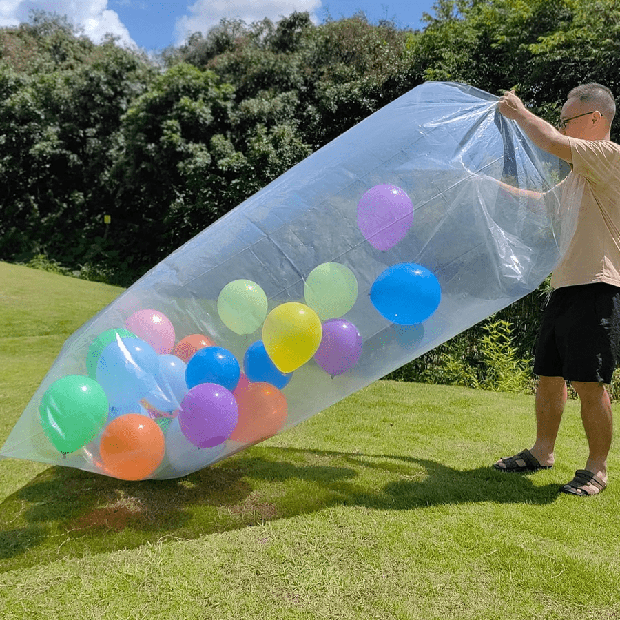 1/2 stuks 250*150cm grote ballonzak, opbergzak voor transportballon, doorzichtige grote plastic zak, opbergzak voor het weggooien van de kerstboom, verdikking kan meerdere keren worden gebruikt, kerst