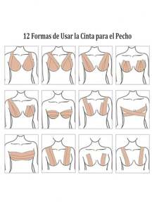 Cinta adhesiva para levantar el busto de 5 M x 5 Cm, de apariencia natural e invisible, faja para realzar el escote