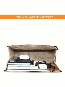 这款帆布手提袋饰有字母图案印花，并附赠化妆包、小手提包和零钱包，是一款个性化礼品袋，适合婚礼、生日、海滩、度假、上学等各种场合。它是送给女性、母亲、教师、朋友、伴娘和学生的绝佳礼物。这款大容量手提袋简约而不失优雅，便于携带，休闲实用，是购物的理想之选。它采用全新设计，容量大，还可以作为单肩包使用。 - 卡其色 - 查看 10