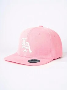 1顶刺绣洛杉矶平沿棒球帽，户外可调节遮阳休闲帽，适合春季、秋季、旅行、海滩、度假，Y2K风格男童遮阳帽 - 平簷棒球帽 - 查看 7