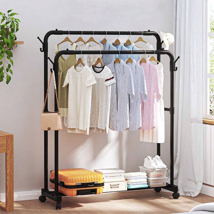 79 Inches (About 200.6 Cm) Heavy-Duty Clothes Rack, Clothing Rack For ...