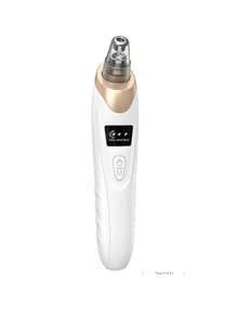 6 en 1  ABS Blackhead Absorber Instrumento de limpieza multifunción para eliminar puntos black, kit de succión de puntos black faciales limpiador de poros extractor de acné herramienta de eliminación de acné kit de eliminación de acné equipo de belleza (blanco) Moderno Removedor de Puntos black para el Hogar - Blanco - Ver 9