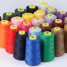 1pc/2pcs Sewing Thread, 46 Color Options, 3000 Yards/Spool, Household Sewing Thread Suitable For Various Scenarios (Packaging And Spool Color Random)