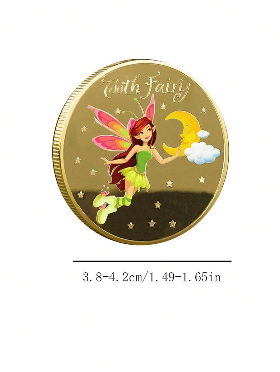 1pc Tooth Fairy Growth Commemorative Coin Baby Children Lucky Tooth