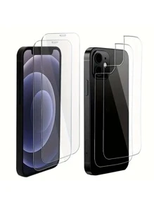 4Pcs Dalotou Tempered Glass Screen Protectors Compatible With Iphone 15 Pro Max/15 Pro/14/13 Pro Max/12/11 Pro - 9H Hardness Ultra HD Screen Protection - Clear - View 10