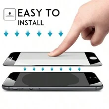2 件全覆盖钢化玻璃适用于 7 8 6 6S Plus iPhone7 iPhone8 iPhone6 屏幕保护膜适用于 SE 2020 2023 SE2 SE3 Se 屏幕保护黑/白玻璃膜适用于 16/16 Plus/16 Pro/16 Pro Max/15/15Pro/15 Plus/15 Pro Max/14/13/12/11 生日、家人、朋友的礼物手机屏幕保护膜、手机配件防水防震防摔防摔防刮防指纹