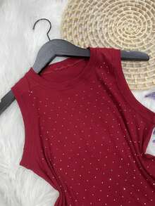 Women Tank Tops & Camis - 紅色 - 查看 3