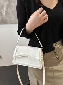 Fashionable, Avant-Garde, Casual & Versatile Solid Color Shoulder Bag