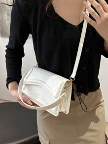 Fashionable, Avant-Garde, Casual & Versatile Solid Color Shoulder Bag