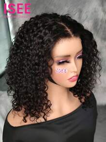 ISEE TÓC Wear Go 6x4 HD Lace Glueless Water Wave Bob Wigs Natural Color 180% 10-14 Inch Lace Closure Wigs Pre-Plucked & Pre-Cắt Với Đường Chân Tóc Tự Nhiên Sử Dụng Hàng Ngày Thân Thiện Với Người Mới Bắt Đầu - SNatural - Xem 4