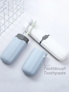 1pc Portable Travel Toothbrush Storage Container Box Light Gargle Cup Toothbrush Carrying Box Toothbrush Travel Containers For Trip Home School Business Camping For Essentials On The Go! - Multicolor - View 7