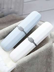 1pc Portable Travel Toothbrush Storage Container Box Light Gargle Cup Toothbrush Carrying Box Toothbrush Travel Containers For Trip Home School Business Camping For Essentials On The Go! - Multicolor - View 8