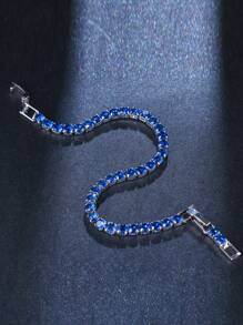 1 件款网球链手链女士男士嘻哈手链奢华彩色水晶锆石手链珠宝 - ST-189 - 查看 6