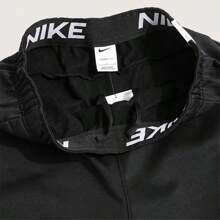 Nike 纯色徽标刺绣松紧腰部保暖内衬运动裤，适合男友风格男士，黑色 DQ4857-010 - 黑色 - 查看 3