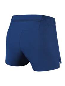 BMAI 1 双女式轻质运动短裤 - 触感柔软，贴肤，弹性好，舒适，是跑步、训练和日常运动的理想选择 - 藍色 - 查看 2