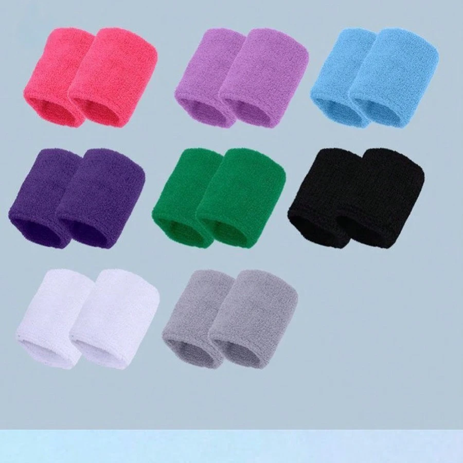 1 件装 男士女士运动健身篮球吸汗透气护腕户外羽毛球跑步毛巾护腕 - 彩色 - 查看 1