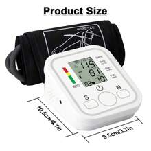 1 pieza Monitor de presión arterial, instrumento automático doméstico para medir la presión arterial, monitor de presión arterial de tipo para el brazo, monitor de presión arterial en inglés neutro con conexión USB - ¡Esta herramienta no incluye baterías!