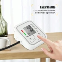 1 pieza Monitor de presión arterial, instrumento automático doméstico para medir la presión arterial, monitor de presión arterial de tipo para el brazo, monitor de presión arterial en inglés neutro con conexión USB - ¡Esta herramienta no incluye baterías!