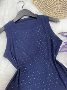 Women Tank Tops & Camis - 藏蓝色 - 查看 3