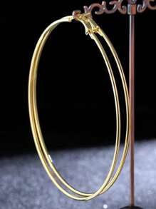 1 par de aros extra grandes exagerados y sexys para mujer, accesorios de estilo de fiesta y punk