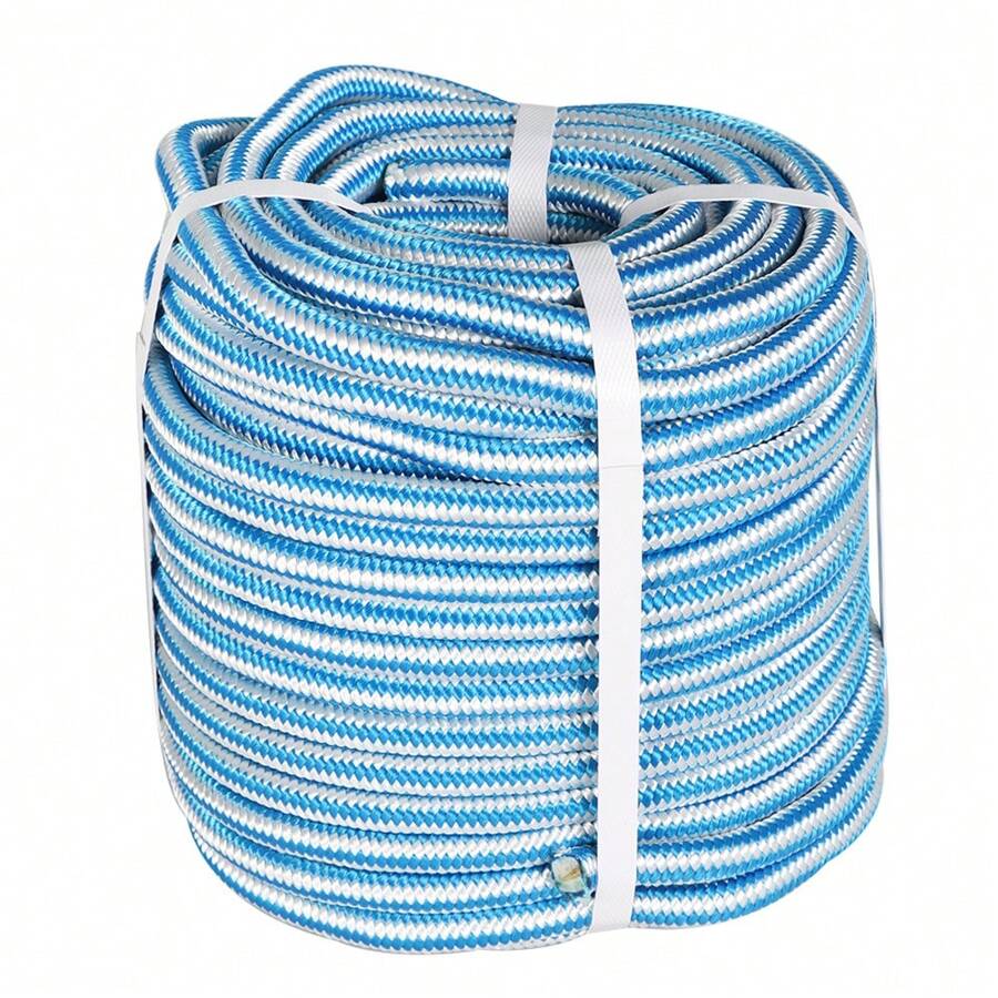 16 Strand 1/2 Inch Double Braided Polyester Rope, 150ft Arborist Bull ...