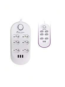Electrical Strip Socket With 6 Outputs And 3 Usb Inputs Hi-To120 - Nhiều màu - Xem 2