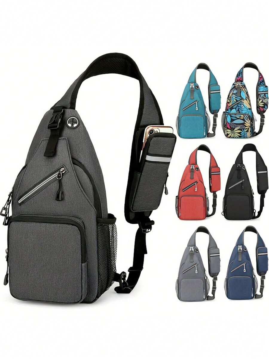 1pc Multi-Purpose Waterproof Shoulder Bag For Outdoor Travel And Work - Large Capacity Cross Body Bag For Men And Women