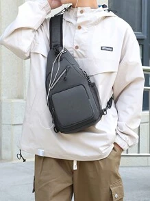 1pc Multi-Purpose Waterproof Shoulder Bag For Outdoor Travel And Work - Large Capacity Cross Body Bag For Men And Women - Multicolor - View 6