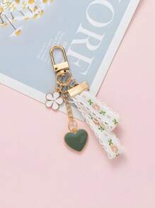 2024新款雛菊鑰匙扣創意鑰匙鏈掛飾花邊鑰匙環女性用，精美禮物適用於朋友和女友 - 彩色 - 查看 17