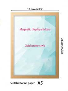 1pc Magnetic Photo Frame With Adhesive Backing, No Need To Drill Holes - Multicolor - View 11